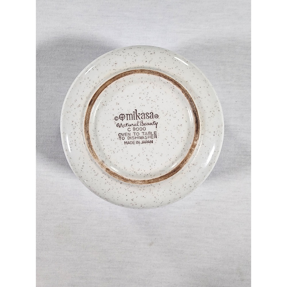 Mikasa Natural Beauty C9000 Gravy Bowl Dual Double Spout Speckled 1970s Japan - Picture 5 of 9